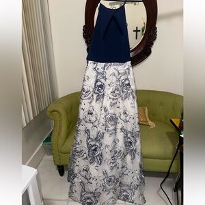 Aidan Mattox Deep Blue Gown